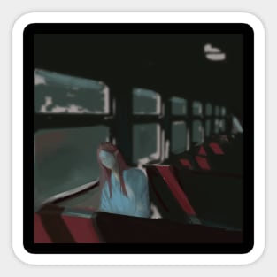 Technoblade train rip Sticker